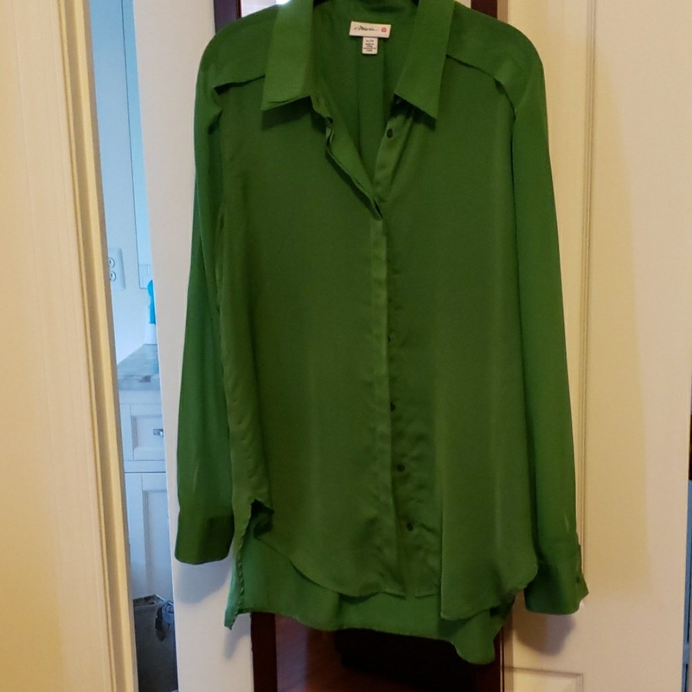 Green blouse